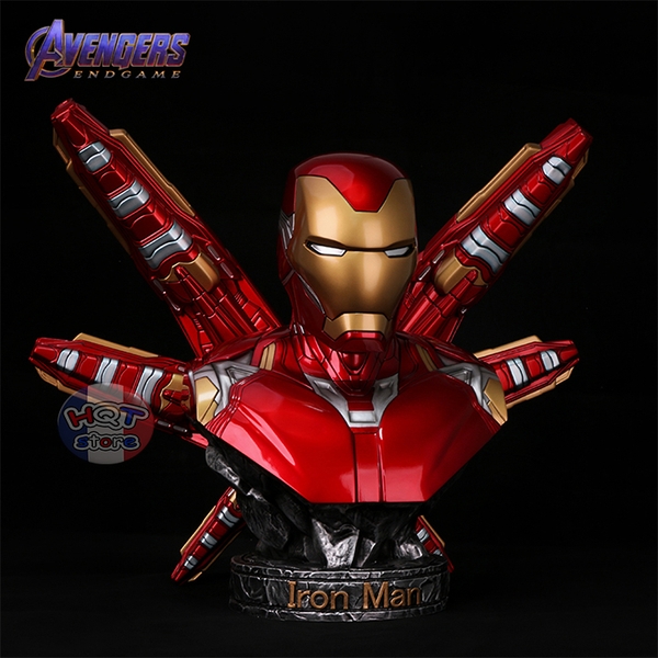 Mô hình tượng bán thân IRon Man Mark 85 Polystone tỉ lệ 1/2 36cm