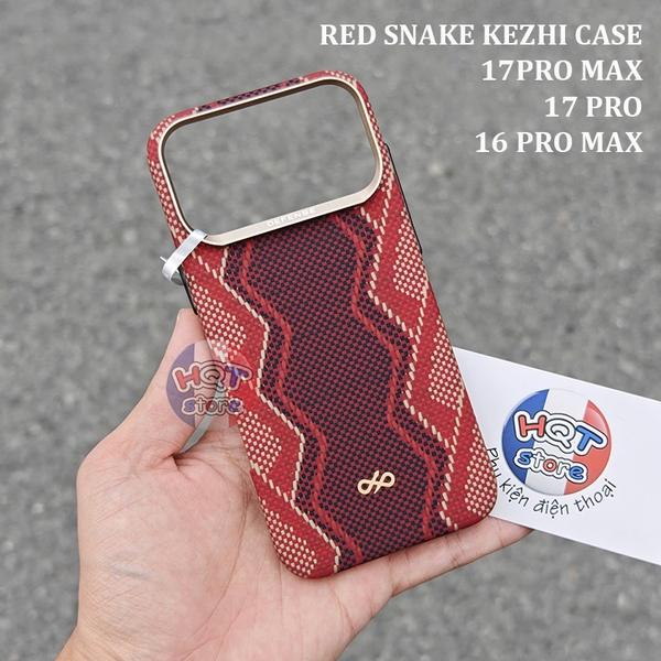 Ốp Aramid Defense Red Snake Case iPhone 17 Pro Max 17 Pro 16 Pro Max
