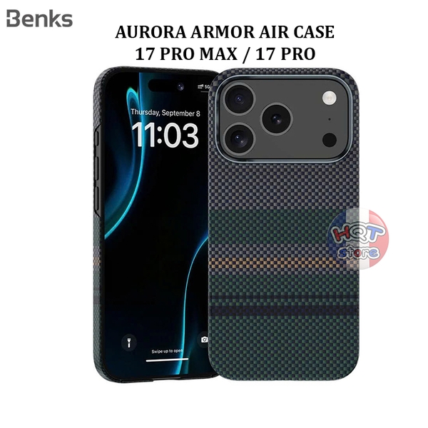 Ốp carbon 600D Benks Aurora ArmorAir C1 Case iPhone 17 Pro Max / 17Pro