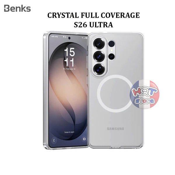 Ốp cứng trong Benks Crystal 1.7mm Samsung S26 Ultra