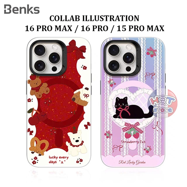 Ốp lưng Benks Collab lllustration iPhone 16 Pro Max 16Pro 15 Pro Max