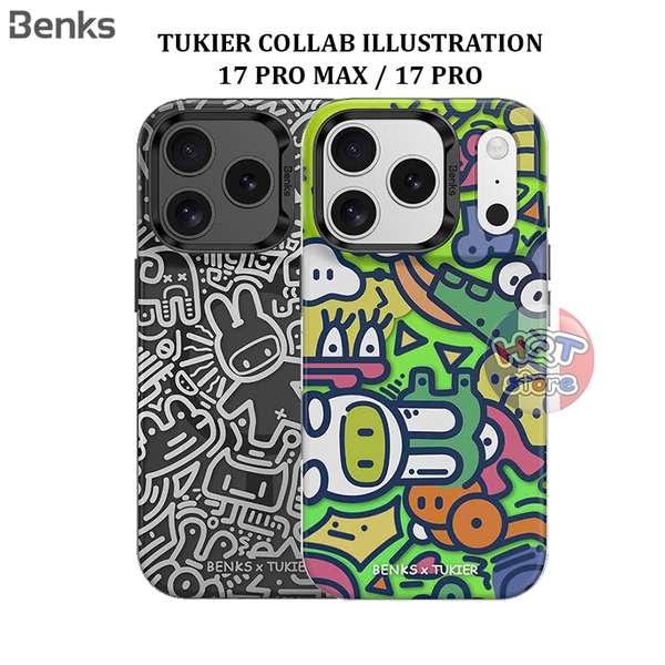 Ốp lưng Benks x Tukier Collab lllustration iPhone 17 Pro Max / 17 Pro