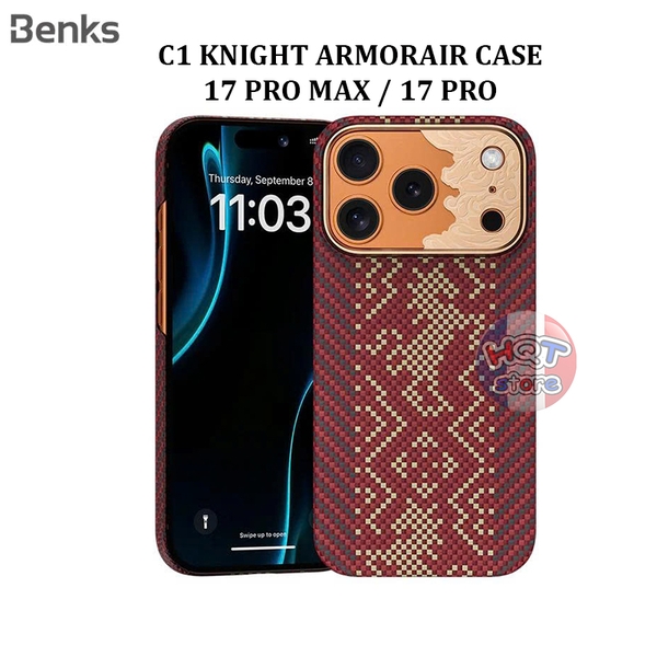 Ốp lưng carbon Benks Knight ArmorAir C1 Case iPhone 17 Pro Max 17Pro