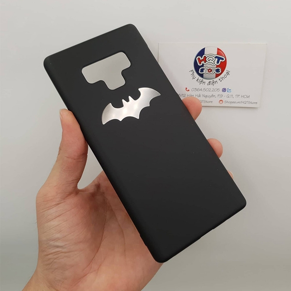 Ốp lưng chống bám vân tay logo Batman cho Samsung Note 9