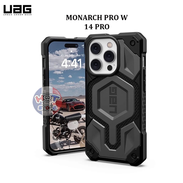 Ốp lưng chống sốc UAG Monarch Pro W Magsafe IPhone 14 Pro Chính hãng