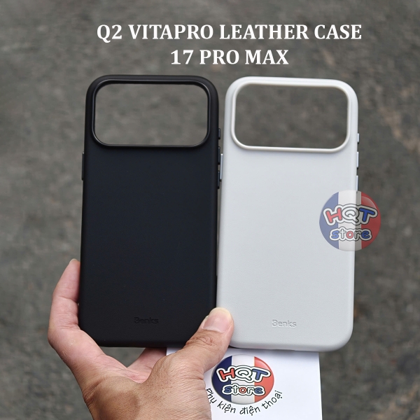 Ốp Lưng Da Benks Q2 VitaPro Leather Case Cho iPhone 17 Pro Max