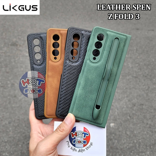 Ốp lưng da Likgus Leather Spen Cover Samsung Galaxy Z Fold 3 5G