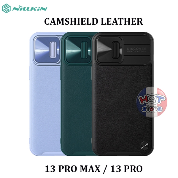 Ốp lưng da Nillkin CamShield Leather cho IPhone 13 Pro Max / 13 Pro