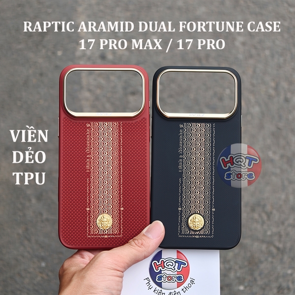 Ốp lưng full Raptic Aramid Dual Fortune Case IPhone 17 Pro Max / 17Pro
