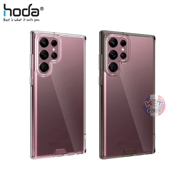 Ốp lưng kính cường lực HODA Crystal Pro Glass Case Samsung S22 Ultra