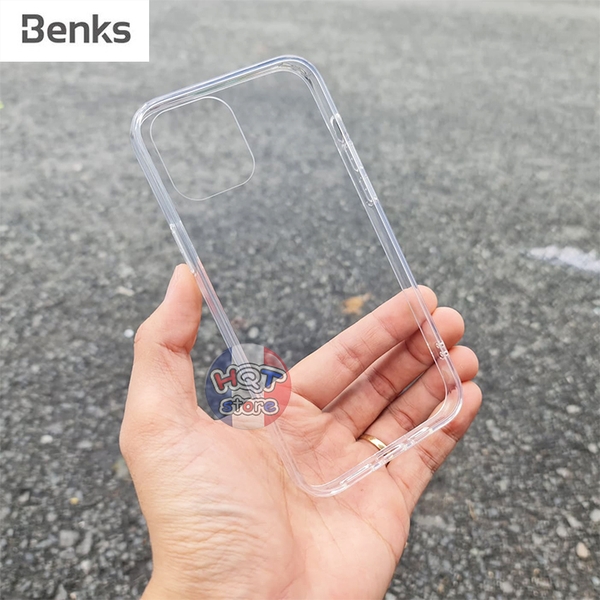 Ốp lưng kính trong Benks Crystal Clear Iphone 12 Pro Max / 12 Pro / 12