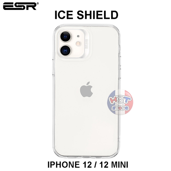 Ốp lưng kính trong suốt ESR ICE SHIELD cho IPhone 12 / 12 Mini