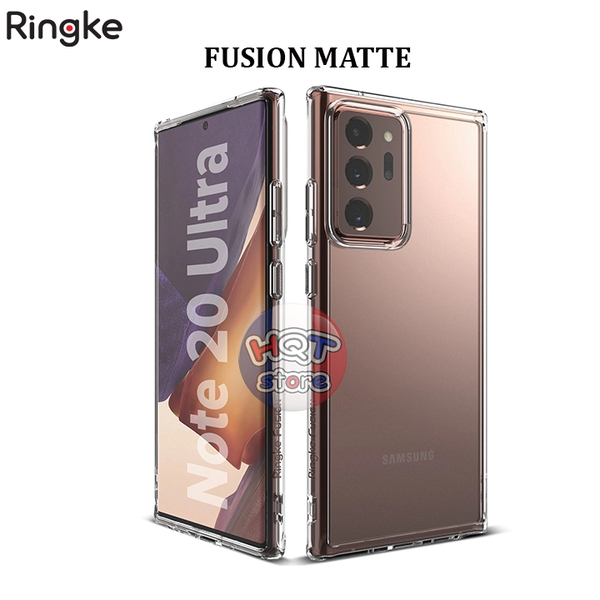Ốp lưng nhám chống vân tay Ringke Fusion Matte cho Note 20 Ultra (5G)