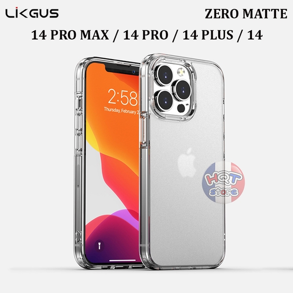 Ốp lưng nhám Likgus Zero Matte IPhone 14 Pro Max 14 Pro 14 Plus 14