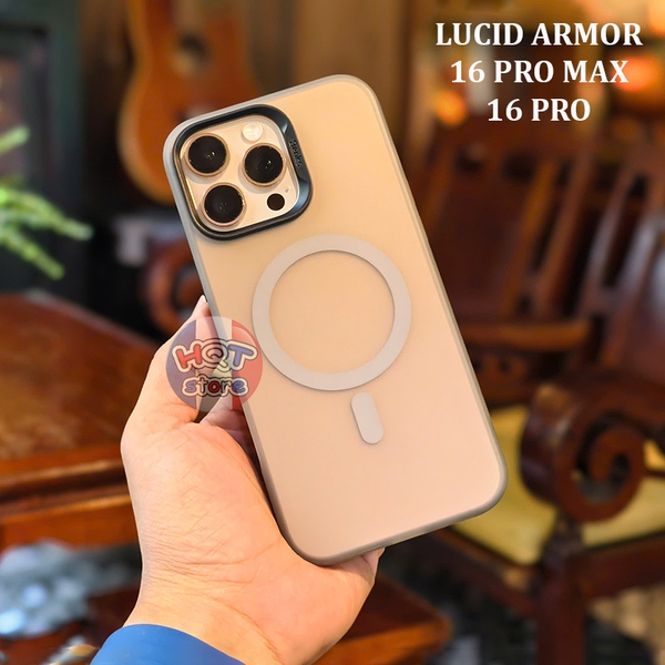 Ốp lưng nhám mờ Benks Lucid Armor cho IPhone 16 Pro Max / 16 Pro