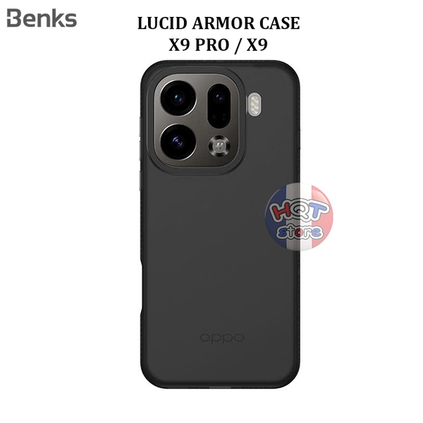 Ốp lưng nhám mờ Benks Lucid Armor cho OPPO X9 Pro / X9 chống bám bẩn