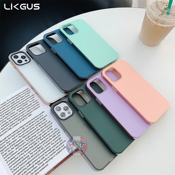 Ốp lưng nhám viền bóng Likgus Matte Bumper IPhone 12 Pro Max 12Pro 12