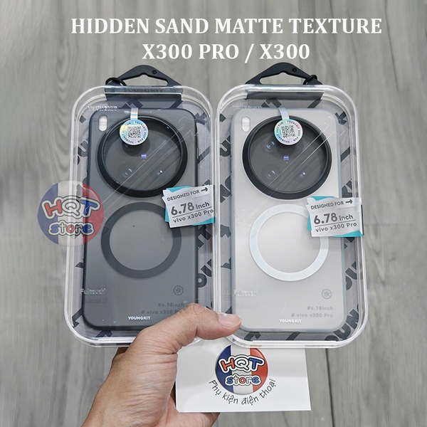 Ốp lưng nhám Youngkit Hidden Sand Matte Texture Vivo X300 Pro / X300