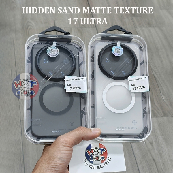 Ốp Lưng Nhám Youngkit Hidden Sand Matte Xiaomi 17 Ultra