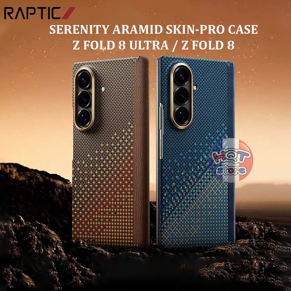 Ốp lưng Raptic Serenity Aramid cho Galaxy Z Fold 8 Ultra / Fold 8