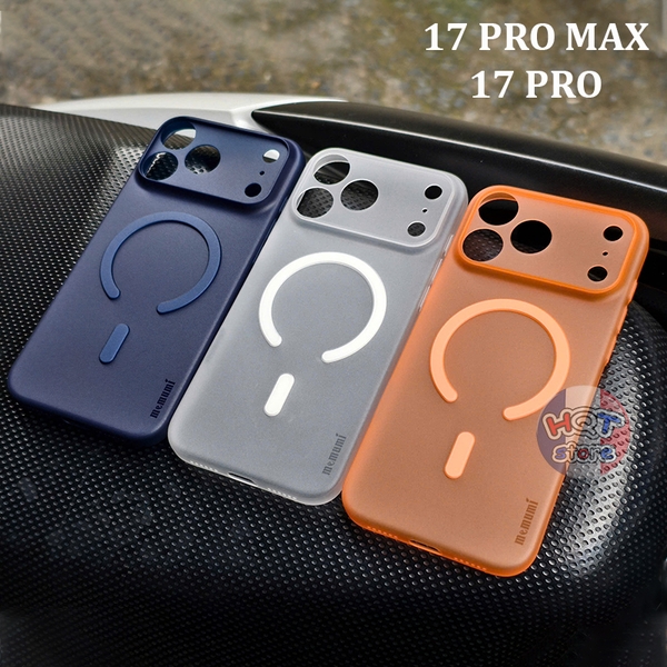 Ốp lưng siêu mỏng Magsafe Memumi 0.3mm cho IPhone 17 Pro Max / 17 Pro