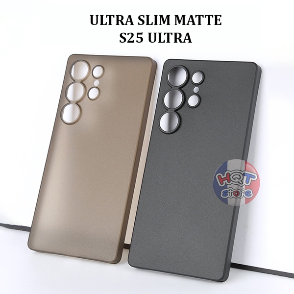 Ốp lưng siêu mỏng Ultra Slim 0.4mm (Matte) cho S25 Ultra chống vân tay