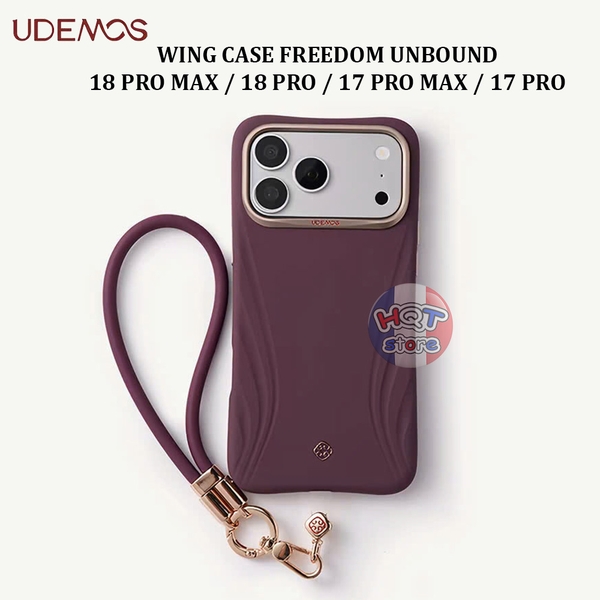 Ốp lưng silicon UDEMOS Wing Case cho iPhone 18 Pro Max / 17