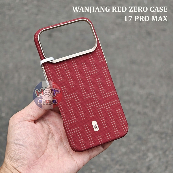 Ốp lưng sợi aramid Defense Wanjiang Red Zero Case iPhone 17 Pro Max