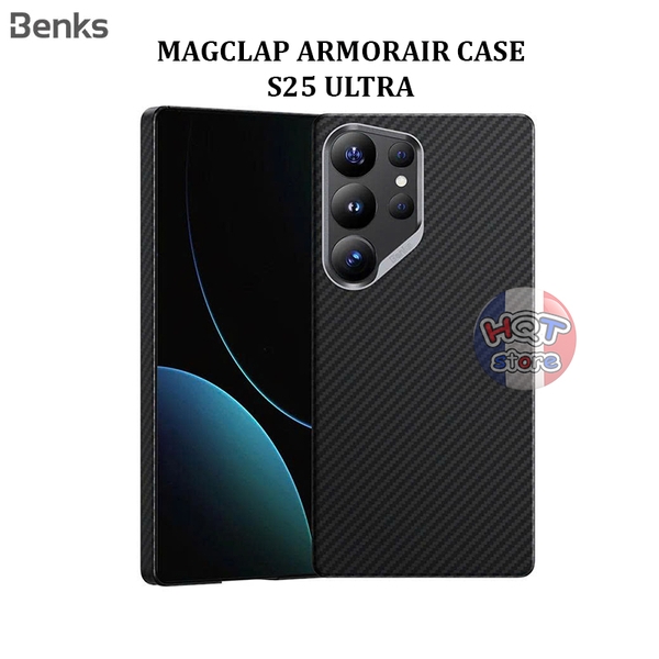 Ốp lưng sợi carbon Benks 600D A1 ArmorAir Case cho S25 Ultra