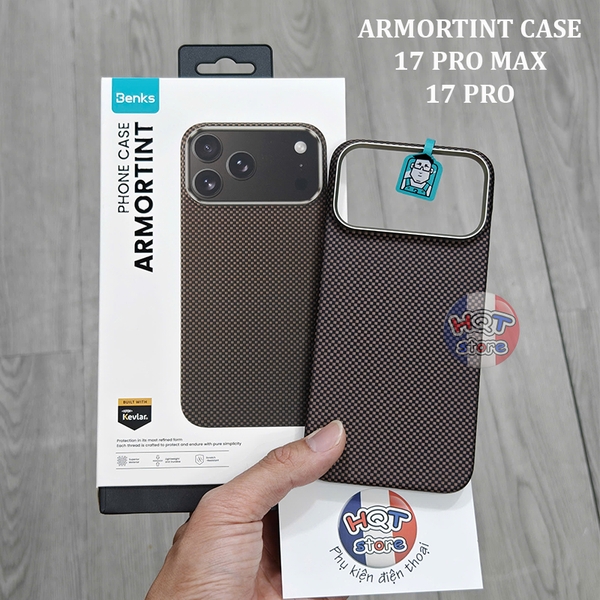 Ốp lưng sợi carbon Benks ArmorTint Case cho IPhone 17 Pro Max / 17 Pro