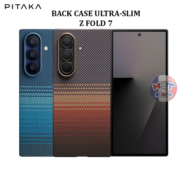 Ốp lưng sợi carbon PITAKA Ultra-Slim Case Z Fold 7 (Back Case) mỏng nhẹ