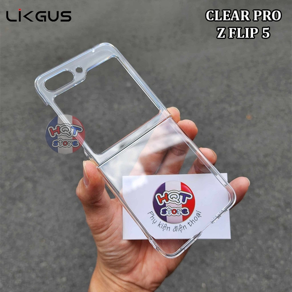 Ốp lưng trong suốt Likgus Clear Pro cho Galaxy Z Flip 5