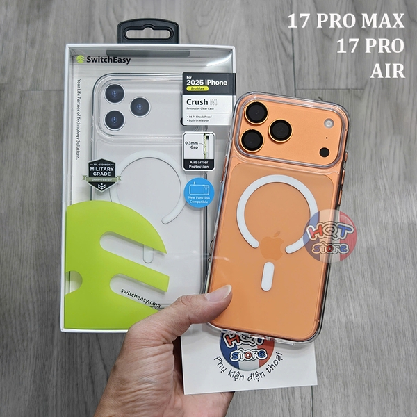 Ốp lưng trong SwitchEasy Crush M Case iPhone 17 Pro Max 17Pro Air