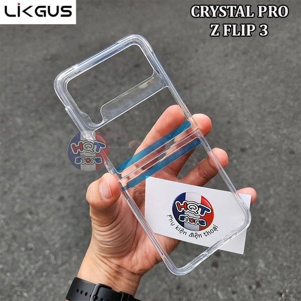 Ốp lưng trong suốt viền dẻo Likgus Crystal Pro Samsung Galaxy Z Flip 3