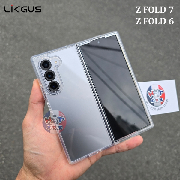 Ốp lưng trong suốt viền dẻo Likgus Zero cho Z Fold 7 / Fold 6