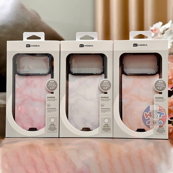 Ốp lưng vân đá HODA Marble Case Magnet iPhone 17 Pro Max 17Pro