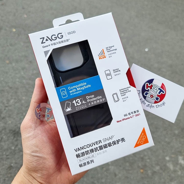 Ốp lưng ZAGG Vancouver Snap 4M Magsafe Case IPhone 13 Pro Max / 13 Pro