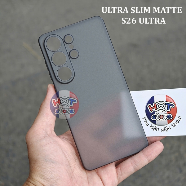 Ốp mỏng nhám Ultra Slim 0.4mm (Matte) cho Samsung S26 Ultra