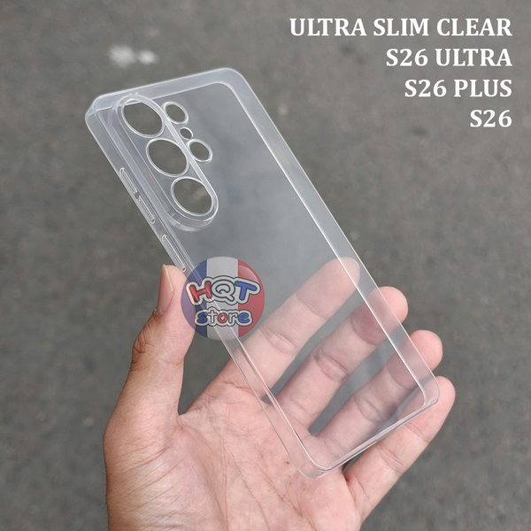 Ốp mỏng trong Ultra Slim 0.4mm Samsung S26 Ultra S26 Plus S26
