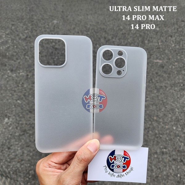 Ốp nhám siêu mỏng Ultra Slim Case 0.35mm IPhone 14 Pro Max / 14 Pro