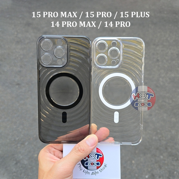 Ốp PC Spiral Magsafe iPhone 15 Pro Max 15Pro 15 Plus 14 Pro Max 14Pro