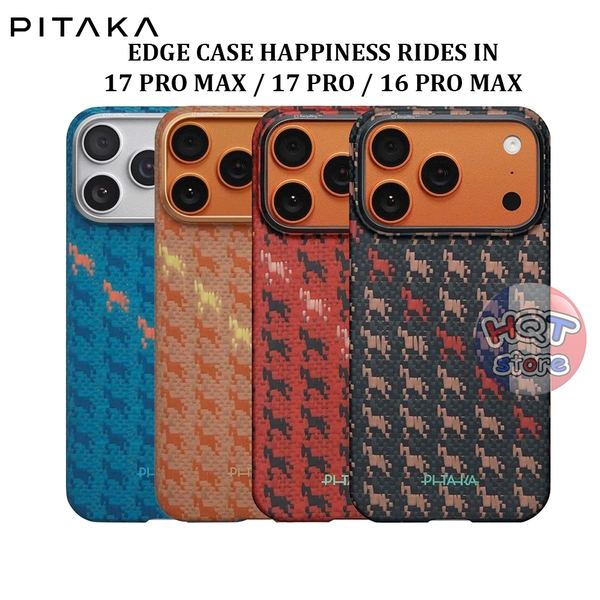 Ốp PITAKA Happiness Rides In iPhone 17 Pro Max 17 Pro 16PM