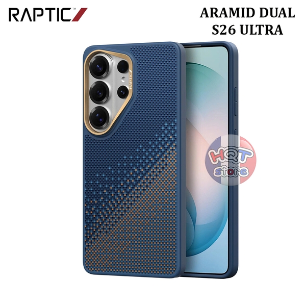 Ốp Raptic Aramid Dual Samsung S26 Ultra chống sốc full viền