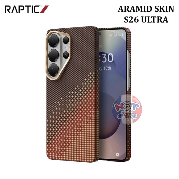 Ốp Raptic Aramid Skin Samsung S26 Ultra siêu mỏng nhẹ