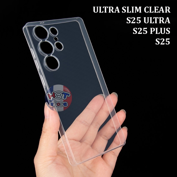 Ốp siêu mỏng trong suốt Ultra Slim 0.4mm (Clear) S25 Ultra S25Plus S25