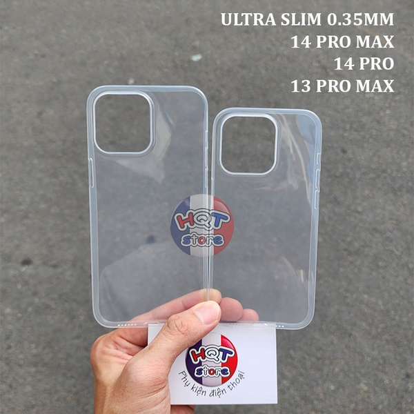 Ốp siêu mỏng Ultra Slim Case 0.35mm IPhone 14 Pro Max 14Pro 13 Pro Max