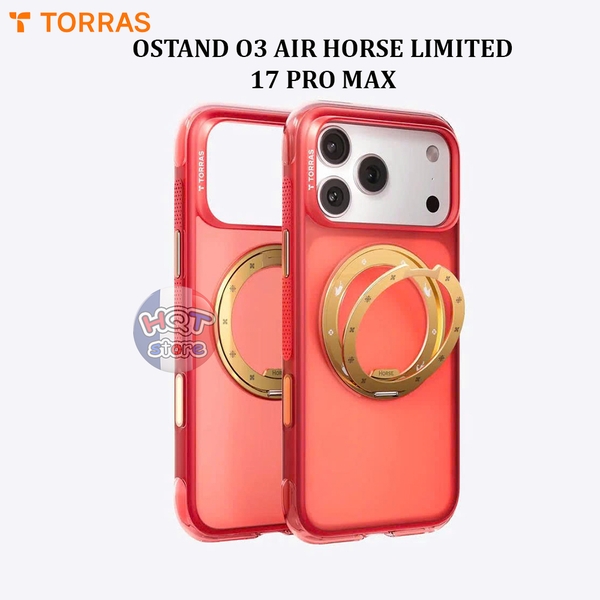 Ốp TORRAS O3 Air Horse Limited iPhone 17 Pro Max Có Ring