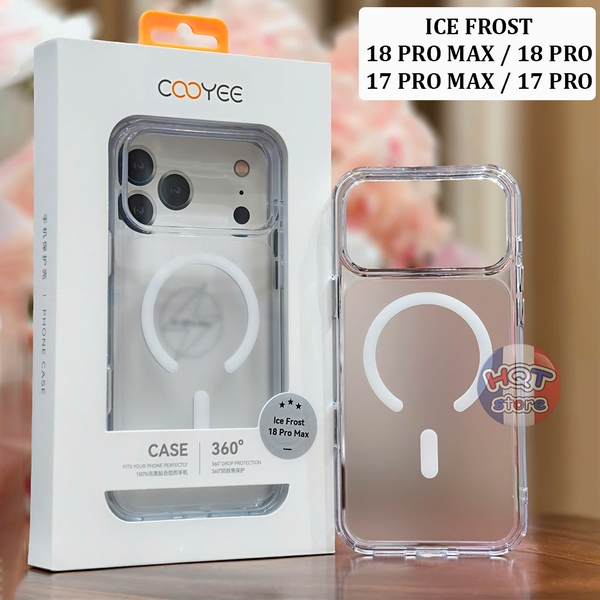 Ốp trong nhám COOYEE Ice Frost IPhone 18 Pro Max 17 Series