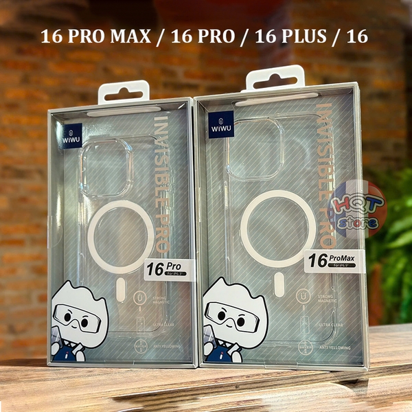 Ốp trong WiWU Invisible Pro Magsafe iPhone 16 Pro Max 16Pro 16 Plus 16