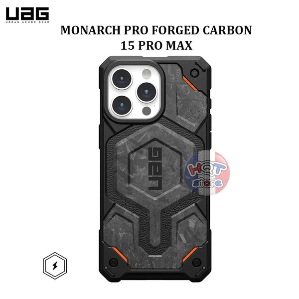 Ốp UAG Monarch Pro Forger Carbon iPhone 15 Pro Max - Limited Edition
